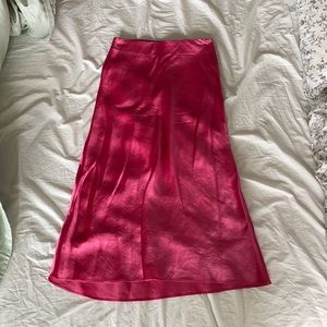 Babaton Silk Skirt